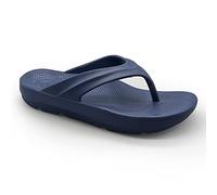 Pure Stride Therapeutic Flip Flops, Orthotic Thong Sandals for Plantar Fasciitis, Metatarsal and Heel Spurs, Feet Pain Relief and Arch Support - Navy, Men’s Size 10/Women’s Size 11