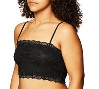 PURE STYLE Girlfriends Women's Camiflage Lace Half Cami Lingerie, 1.5 cm, Black, 2X