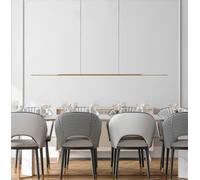 PURE Surface LED hanging light, bronze, 160 cm, aluminium, 3,000 K