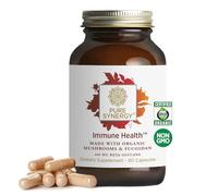 PURE SYNERGY Immune Health | Immune Support Mushroom Supplement | Astragalus and Beta-Glucan Extracts with Organic Functional Mushroom Mycelia | for Year-Round Immune Support (60 Capsules)