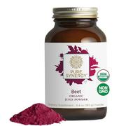 PURE SYNERGY Organic Beet Juice Powder | Pre-Workout Supplement | for Healthy Circulation, Exercise, and Detoxification (180g)