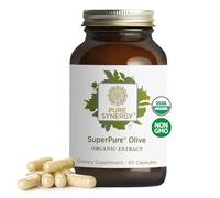 PURE SYNERGY SuperPure Olive Leaf Extract Supplement with Polyphenols | for Heart, Brain, and Immune Health (60 Capsules)