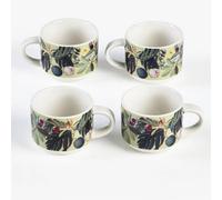 Pure Table Top Kew Gardens Bloom Set Of 4 Espresso Mugs 100Ml