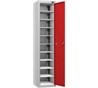 Pure Ten Bay Flame Red Laptop Locker (with dual USB-A charging)