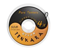 Pure Tenkara 4X Fly Fishing Tenkara Nylon Tippet Lines Freshwater Clear 6.4LB/2.9KG, 50M