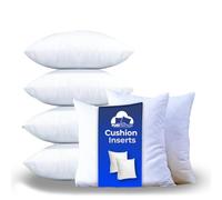 PURE TEXTILES 50x50 cushion inner - Pack of 6 Cushion Inserts 20 X 20 inch - Cushion Inserts Decorative Square Cushion Pads Stuffer for Sofa Couch Cushions - Hollow fiber Cushion Filler