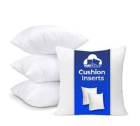PURE TEXTILES 55cm x 55cm Cushion Insert - Pack of 4 Cushion Inserts 22 X 22 inch - Cushion Inserts Decorative Square Cushion Pads Stuffer for Sofa Couch Cushions - Hollow fiber Cushion Filler