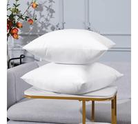 PURE TEXTILES 60cm x 60cm cushion insert - Pack of 2 Cushion Inserts 24 X 24 inch - Cushion Inserts Decorative Square Cushion Pads Stuffer for Sofa Couch Cushions - Hollow fiber Cushion Filler