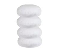 PURE TEXTILES Luxury Round Cushion Insert - Premium Soft Cushion Filler, Durable, And Comfortable Pillow Insert Pack Of 4 16” - Ideal For Sofas, And Beds - Perfect Addition To Any Room
