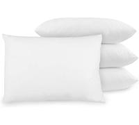 PURE TEXTILES Standard Pillows - Super Support Firm Side Sleeper Bed Pillows 4 Pack for Neck & Shoulder Pain Relief - Comfy & Supportive, Hypoallergenic, Best Pillows 48cm x 74cm