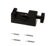 Pure Time® Watch Strap Pin Remover Repair Watchmaker Tool Black Connection Pin Link Remover Tool Pin Remover Adjustable + 2 Replacement Pins and Protective Felt for the Strap