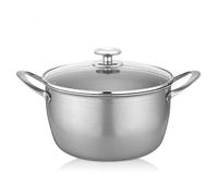 Pure Titanium 9.5 Inch Saucepan w/Tempered Glass Lid - Uncoated Healthy Nonstick Surface - Milk Pot & Stock Pot - Gas & Induction Cooktop Ready