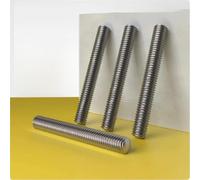 Pure Titanium Bolt Bar Rod Studding M3 M4 M5 M6 M8 M10 M12 M14 M16 M18 M20 M22 M24 Metric Full Threaded Bar Studding Rod(10pcs,M6x22mm)