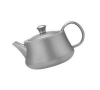 Pure Titanium Camping Kettle 300ml Ultralight Tea Maker Pot | with Detachable Filter and Anti-Overflow Vent for Gas Stove Open Flame Backpacking Hiking Travel Outdoor Cooking Gray