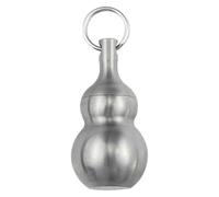 Pure Titanium Pillbox - Small, Medium, Large Travel Medicine Case | Waterproof & Moisture-Proof Gourd Keychain | Sealed Portable Pill Holder for Outdoor Or Emergenčy Use