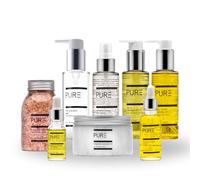 PURE Ultimate Pamper Skincare Kit (Revive + Hydrate & Renew) - PURE Gift Sets - Aromatic, Hydrating, Vegan Oils, Gels, Bath Salts, Eye Serum & Spritz