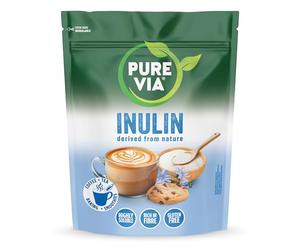 Pure Via Inulin Powder 1kg | Chicory Root Fibre | High Fibre, Plant-Based, Mild Taste, Easily Mixes Into Drinks & Recipes | Vegan & Gluten-Free