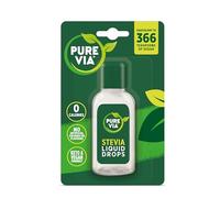 Pure Via Stevia Liquid Drops 6 x 55ml - Calorie Free Sugar Alternative, Vegan & Keto Friendly