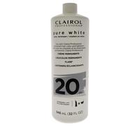 Pure White 20 Volume Creme Developer by Clairol for Unisex - 32 oz Lightener