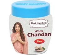 Pure White Sandalwood Chandan Tika 40Grm Paste Tikka Ceremonial Mark at Forehead Puja Pooja Rituals & Prayers, Worship Religious Spiritual