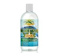 Pure Witch Hazel Toner for Face and Body Alcohol Free Therapeutic Anti-Aging Natural Skin Care for Women and Men Deep Clean to Minimise Pores For Smooth Skin