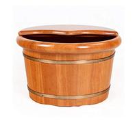 Pure Wood Bathtub Bucket，Handmade ，Sauna Accessories for Footbath Tubs，Foot Relaxing Bath Barrel
