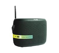 Pure Woodland Outdoor Speaker with Bluetooth & DAB+/FM Radio (waterproof IP67, robust, portable, 14h battery - perfect for garden & camping) Green