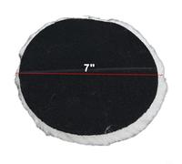 Pure Wool Buffing Pad for Car Polishing, Mirror & Stainless Steel Finishing - 3"/75mm, 4"/100mm, 5"/125mm, 6"/150mm, 7"/180mm Cup-Type Polishing Whe(7 INCH)