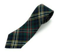 Pure Wool Scottish Tartan Necktie Available in Various Tartans - Made in Scotland (Scott Green)