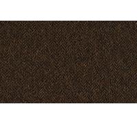 Pure Wool Shetland Herringbone Fabric Material - Tobacco, 1MTR 145cmx100cm