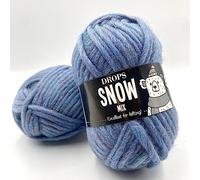 Pure Wool Single Stranded Super Bulky Weight Knitting Yarn Drops Eskimo, 1.8 oz 55 Yards per Ball (84 Peacock Blue)