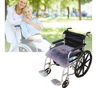 Pure Wool Wheelchair Cushion - Suitable for use in wheelchairs, cars, and the home; crafted from soft sheepskin, it provides a comfortable experience, enhances support, and effectively relieves pressu