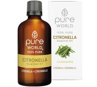 Pure World 100ML Citronella Essential Oil for Bath, Massage, Vaporising Therapeutic Grade 100% Pure & Undiluted