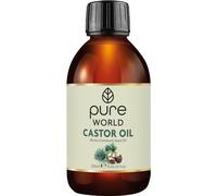 Pure World Natural Castor Oil 250ML Cold & Freshly Pressed 100% Pure and Undiluted Hexane Free Nourish Your Skin and Hair