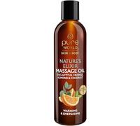 Pure World Natures Elixir Massage Oil 250ML with Eucalyptus & Orange Oil 100ml - Relaxing Aromatherapy Spa Body Oil - Natural Moisturising & Smoothing Oil for Rejuvenating Massage, Made in UK