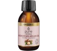 Pure World Organic Moroccan Argan Oil 100ml, 100% Pure and Cold Pressed Premium Argan Oil for Face Skin and Nails Moisturiser