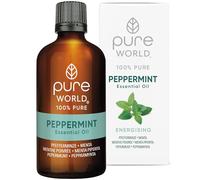 Pure World Peppermint Essential Oil 100ML Therapeutic Grade 100% Pure & Undiluted for Bath, Massage, Diffuser, Aromapathy