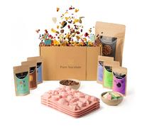 Pure Xocolate Make Your Own Chocolate - Creative Set for 4 Children - Includes 400g Chocolate, 6 Colourful Toppings & Silicone Mould - Children's Birthday Indoor - DIY Set (Full Size, Unicorn Silicone