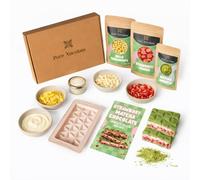Pure Xocolate Matcha Chocolate Make Yourself - Strawberry Matcha DIY Set with Silicone Mould & Premium Ingredients | Gift Idea