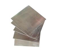 Pure Zinc Sheet Plate - 2 Pieces, Smooth Surface for Machining Parts, Various Sizes & Thicknesses Available(100mmx100mmx0.03mm)