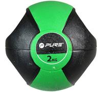 Pure2Improve - 2Kg Medicine Ball With Handles (Green/black)