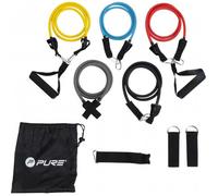 Pure 2 Improve Exercise Tube Set Multi Resistance Band