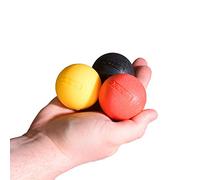 Pure2Improve Massage Ball (Pack of 3) - Black/Red/Yellow
