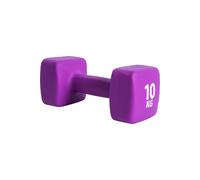 Pure2Improve Neoprene Coated Dumbbell 1 X 10 Kg in Purple Pure2Improve Purple
