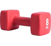 Neoprene Coated Dumbbell Set 1 X 8 Kg Pure2Improve Red One Size