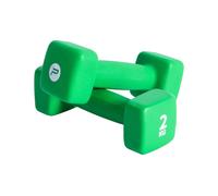 Pure2Improve Neoprene Coated Dumbbell Set 2 X 2 Kg in Green Pure2Improve Green