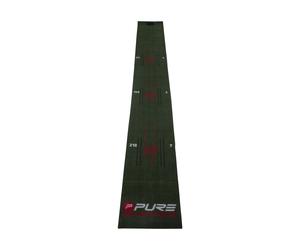 Pure2Improve Perfect Stroke Golf Putting Mat 30 X 275cm in Black | Size: 30 X 275 cm Pure2Improve Black 30 X 275 cm