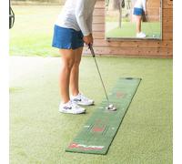 Pure2Improve Perfect Stroke Golf Putting Mat 30 X 275cm, Green