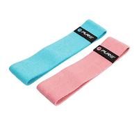 Pure2Improve - Resistance Bands Set of 2 - Medium/Light, Fabric Exercise Workout Bands for Legs and Glutes, Blue/Pink, Light/Medium, P2I201570