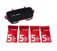 Pure2Improve Sandbag Black/Red 4X5Kg in Black Pure2Improve Black